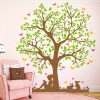 Auf dem Bild ist das Produkt: 11137 Wandtattoo Baum (4farbig) Mädchen Hase Schmetterlinge Blätter Aufkleber zum Preis von €51.9 abgebildet.