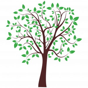 Auf dem Bild ist das Produkt: Baum mit Blättern (2farbig) zum Preis von €24.90 abgebildet.