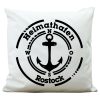 Auf dem Bild ist das Produkt: Deko Kissen Polyester Weiß Heimathafen Wunschstadt Anker zum Preis von €26.9 abgebildet.