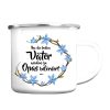 Auf dem Bild ist das Produkt: Campingbecher Emaille Nur die besten Väter werden zu Opas befördert… Du bist der Allerbeste Geschenk Vatertag Geburtstag zum Preis von €16.9 abgebildet.