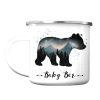 Auf dem Bild ist das Produkt: Emaille Campingbecher Papa Bär Mama Bär Baby Bär Geschenk zum Geburtstag Vatertag Muttertag zum Preis von €0 abgebildet.