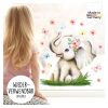 Auf dem Bild ist das Produkt: Fensterbild Frühling Ostern Elefant mit Schmetterlingen Fensterdeko Kinderzimmer Kind, Frühligsdeko zum Preis von €14.9 abgebildet.