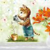 Fensterbild Frühling Ostern Katze mit Giesskanne Blumentopf und Schmetterlingen Auf dem Bild ist das Produkt: Fensterbild Frühling Ostern Katze mit Giesskanne Blumentopf und Schmetterlingen zum Preis von €14.9 abgebildet.