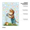 Fensterbild Frühling Ostern Katze mit Giesskanne Blumentopf und Schmetterlingen Auf dem Bild ist das Produkt: Fensterbild Frühling Ostern Katze mit Giesskanne Blumentopf und Schmetterlingen zum Preis von €14.9 abgebildet.