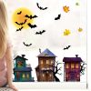 Auf dem Bild ist das Produkt: Fensterbild Halloween Fledermäuse Gruselhaus Gruselhäuser Fensterdeko Kinderzimmer Kind Fensterfolie Fensterdekoration zum Preis von €13.90 abgebildet.