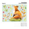 Auf dem Bild ist das Produkt: Fensterbild Herbst Fuchs im Profil mit Blättern herbstlicher Fensteraufkleber Fensterdeko zum Preis von €13.90 abgebildet.