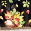Fensterbild Herbst Herbstblätter Igel bunt wiederverwendbare Fensteraufkleber Kinderzimmer Baby Kind Auf dem Bild ist das Produkt: Fensterbild Herbst Herbstblätter Igel bunt wiederverwendbare Fensteraufkleber Kinderzimmer Baby Kind zum Preis von €13.90 abgebildet.