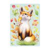 Fensterbild Herbst sitzender Fuchs mit Blättern herbstlicher Fensteraufkleber Fensterdeko Auf dem Bild ist das Produkt: Fensterbild Herbst sitzender Fuchs mit Blättern herbstlicher Fensteraufkleber Fensterdeko zum Preis von €13.90 abgebildet.