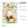 Fensterbild Herbst sitzender Fuchs mit Blättern herbstlicher Fensteraufkleber Fensterdeko Auf dem Bild ist das Produkt: Fensterbild Herbst sitzender Fuchs mit Blättern herbstlicher Fensteraufkleber Fensterdeko zum Preis von €13.90 abgebildet.