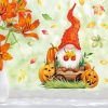 Fensterbild Herbst Zwerg mit Blättern und Kürbissen herbstlicher Fensteraufkleber Fensterdeko Auf dem Bild ist das Produkt: Fensterbild Herbst Zwerg mit Blättern und Kürbissen herbstlicher Fensteraufkleber Fensterdeko zum Preis von €13.90 abgebildet.