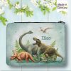 Auf dem Bild ist das Produkt: Gefüllte Federtasche Federmäppchen Dinosaurier personalisiert Wunschname Schulanfang Schule zum Preis von €29.90 abgebildet.
