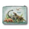 Auf dem Bild ist das Produkt: Gefüllte Federtasche Federmäppchen Dinosaurier personalisiert Wunschname Schulanfang Schule zum Preis von €29.90 abgebildet.