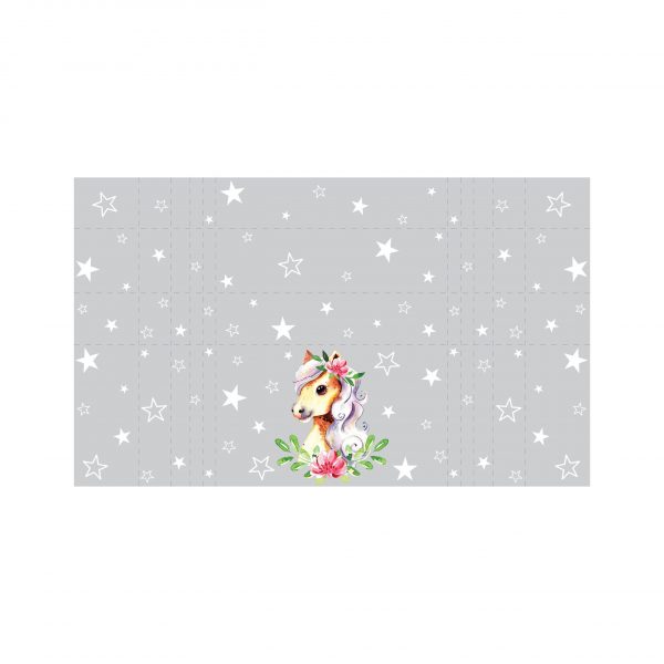 Auf dem Bild ist das Produkt: Sichtschutzfolie Kinderzimmer Pferd Fensterfolie Fensterdeko Milchglasfolie Mädchen Zimmer zum Preis von €24.9 abgebildet.