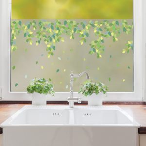 Sichtschutzfolie mit Blättern an Zweigen Fensterfolie Fensterdeko Milchglasfolie Fenster Folie Auf dem Bild ist das Produkt: Sichtschutzfolie mit Blättern an Zweigen Fensterfolie Fensterdeko Milchglasfolie Fenster Folie zum Preis von €24.9 abgebildet.