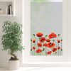 Auf dem Bild ist das Produkt: Sichtschutzfolie mit Mohnblumen Fensterfolie Fensterdeko Milchglasfolie zum Preis von €24.9 abgebildet.