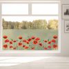 Auf dem Bild ist das Produkt: Sichtschutzfolie mit Mohnblumen Fensterfolie Fensterdeko Milchglasfolie zum Preis von €24.9 abgebildet.