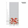 Auf dem Bild ist das Produkt: Sichtschutzfolie mit Mohnblumen Fensterfolie Fensterdeko Milchglasfolie zum Preis von €24.9 abgebildet.
