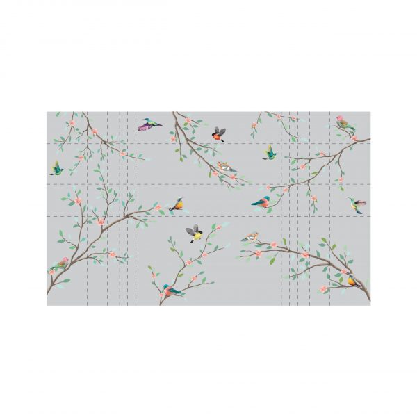 Auf dem Bild ist das Produkt: Sichtschutzfolie Zweige mit Vögeln, Fensterfolie Fensterdeko Milchglasfolie zum Preis von €24.9 abgebildet.