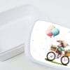 Brotdose Hase auf Fahrrad Schulkind 2024 personalisiert mit dem Wunschnamen kratz- und bruchsicher Geschenk Einschulung Geburtstag Auf dem Bild ist das Produkt: Brotdose Hase auf Fahrrad Schulkind 2024 personalisiert mit dem Wunschnamen kratz- und bruchsicher Geschenk Einschulung Geburtstag zum Preis von €19.9 abgebildet.