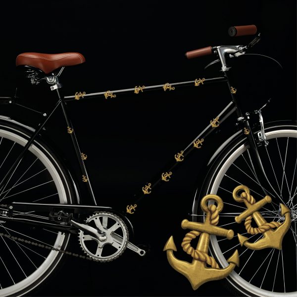 Auf dem Bild ist das Produkt: Fahrradaufkleber 37 Anker Fahrrad Sticker Fahrraddesign Maritim Dekoration zum Preis von €12.90 abgebildet.