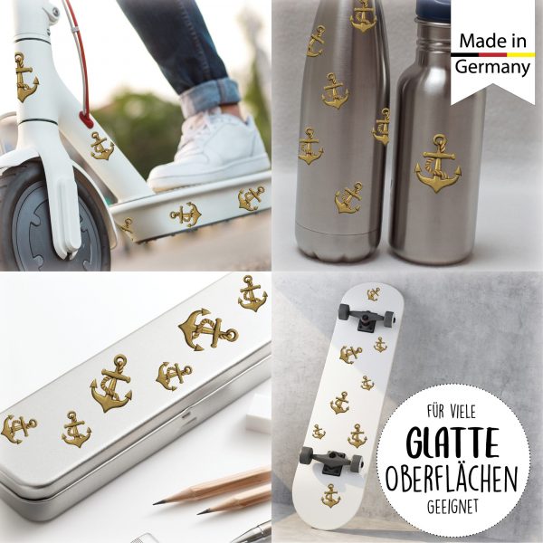 Auf dem Bild ist das Produkt: Fahrradaufkleber 37 Anker Fahrrad Sticker Fahrraddesign Maritim Dekoration zum Preis von €12.90 abgebildet.