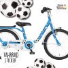 Auf dem Bild ist das Produkt: Fahrradaufkleber 38 Fußbälle Jungen Fahrrad Sticker Fahrraddesign zum Preis von €12.90 abgebildet.