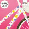 Fahrradaufkleber 54 Sterne Mädchen Fahrrad Sticker Fahrraddesign Kinderfahrrad, Geschenk Geburtstag Auf dem Bild ist das Produkt: Fahrradaufkleber 54 Sterne Mädchen Fahrrad Sticker Fahrraddesign Kinderfahrrad, Geschenk Geburtstag zum Preis von €12.90 abgebildet.