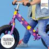 Fahrradaufkleber 54 Sterne Mädchen Fahrrad Sticker Fahrraddesign Kinderfahrrad, Geschenk Geburtstag Auf dem Bild ist das Produkt: Fahrradaufkleber 54 Sterne Mädchen Fahrrad Sticker Fahrraddesign Kinderfahrrad, Geschenk Geburtstag zum Preis von €12.90 abgebildet.