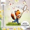 Auf dem Bild ist das Produkt: Fensterbild Frühling Ostern Fuchs Kescher Schmetterlinge Fensterdeko Kinderzimmer Kind, Osterdeko, Frühlingsdeko zum Preis von €14.9 abgebildet.
