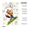 Auf dem Bild ist das Produkt: Fensterbild Frühling Ostern Fuchs Kescher Schmetterlinge Fensterdeko Kinderzimmer Kind, Osterdeko, Frühlingsdeko zum Preis von €14.9 abgebildet.