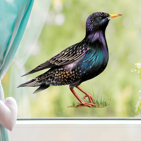 Auf dem Bild ist das Produkt: Fensterbild Frühling Star Fensterdeko Kinderzimmer Kind Osterdeko Frühlingsdeko Vögel zum Preis von €14.9 abgebildet.