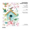 Auf dem Bild ist das Produkt: Fensterbild Frühling Vogelhäuschen mit Vögeln und Schmetterlingen Fensterdeko Kinderzimmer Kind, Frühlingsdeko, Osterdeko zum Preis von €13.9 abgebildet.