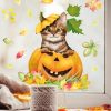 Fensterbild Herbst Herbstfrüchte Herbstblätter Kürbis mit Katze Halloween bunt wiederverwendbare Fensteraufkleber Kinderzimmer Baby Kind Auf dem Bild ist das Produkt: Fensterbild Herbst Herbstfrüchte Herbstblätter Kürbis mit Katze Halloween bunt wiederverwendbare Fensteraufkleber Kinderzimmer Baby Kind zum Preis von €14.9 abgebildet.