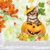 Fensterbild Herbst Herbstfrüchte Herbstblätter Kürbis mit Katze Halloween bunt wiederverwendbare Fensteraufkleber Kinderzimmer Baby Kind Auf dem Bild ist das Produkt: Fensterbild Herbst Herbstfrüchte Herbstblätter Kürbis mit Katze Halloween bunt wiederverwendbare Fensteraufkleber Kinderzimmer Baby Kind zum Preis von €14.9 abgebildet.