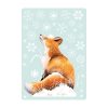 Auf dem Bild ist das Produkt: Fensterbild Fuchs Profil Winter winterlicher Fensteraufkleber wiederverwendbare Fensterdeko Weihnachten Schneeflocken zum Preis von €13.90 abgebildet.