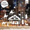 Fensterbild Weihnachten weiß Krippe Weihnachtskrippe wiederverwendbar Fensteraufkleber Schneeflocken Sterne Auf dem Bild ist das Produkt: Fensterbild Weihnachten weiß Krippe Weihnachtskrippe wiederverwendbar Fensteraufkleber Schneeflocken Sterne zum Preis von €13.90 abgebildet.