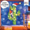 Auf dem Bild ist das Produkt: Fensterbild Weihnachten Winter Kaktus Maus Lichterkette Schneeflocken Fensteraufkleber zum Preis von €13.90 abgebildet.