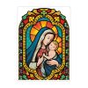 Fensterbild Winter Kirche Maria mit Kind wiederverwendbarer Fensteraufkleber Mosaik Weihnachten Auf dem Bild ist das Produkt: Fensterbild Winter Kirche Maria mit Kind wiederverwendbarer Fensteraufkleber Mosaik Weihnachten zum Preis von €9.90 abgebildet.