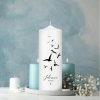 Auf dem Bild ist das Produkt: Trauerkerze Vögel Möwen personalisiert mit Namen und Datum Grabkerze Kerze Sternenkind zum Preis von €5.9 abgebildet.