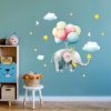 Wandtattoo Kinderzimmer Elefant mit Luftballons, Dekoration Babyzimmer Auf dem Bild ist das Produkt: Wandtattoo Kinderzimmer Elefant mit Luftballons, Dekoration Babyzimmer zum Preis von €24.9 abgebildet.