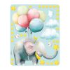 Wandtattoo Kinderzimmer Elefant mit Luftballons, Dekoration Babyzimmer Auf dem Bild ist das Produkt: Wandtattoo Kinderzimmer Elefant mit Luftballons, Dekoration Babyzimmer zum Preis von €24.9 abgebildet.