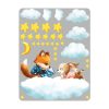 Auf dem Bild ist das Produkt: Wandtattoo Kinderzimmer Fuchs und Hase auf Wolke mit Mond und Sternen Dekoration Babyzimmer zum Preis von €34.9 abgebildet.