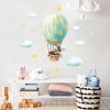 Wandtattoo Kinderzimmer Hase im Heißluftballon mit Wolken und Sternen Dekoration Babyzimmer Auf dem Bild ist das Produkt: Wandtattoo Kinderzimmer Hase im Heißluftballon mit Wolken und Sternen Dekoration Babyzimmer zum Preis von €29.9 abgebildet.