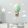 Wandtattoo Kinderzimmer Hase im Heißluftballon mit Wolken und Sternen Dekoration Babyzimmer Auf dem Bild ist das Produkt: Wandtattoo Kinderzimmer Hase im Heißluftballon mit Wolken und Sternen Dekoration Babyzimmer zum Preis von €29.9 abgebildet.