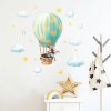 Wandtattoo Kinderzimmer Hase im Heißluftballon mit Wolken und Sternen Dekoration Babyzimmer Auf dem Bild ist das Produkt: Wandtattoo Kinderzimmer Hase im Heißluftballon mit Wolken und Sternen Dekoration Babyzimmer zum Preis von €29.9 abgebildet.