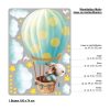 Wandtattoo Kinderzimmer Hase im Heißluftballon mit Wolken und Sternen Dekoration Babyzimmer Auf dem Bild ist das Produkt: Wandtattoo Kinderzimmer Hase im Heißluftballon mit Wolken und Sternen Dekoration Babyzimmer zum Preis von €29.9 abgebildet.