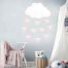 Wandtattoo Kinderzimmer Wolke und rosa Herzen, Dekoration Babyzimmer Mädchen Auf dem Bild ist das Produkt: Wandtattoo Kinderzimmer Wolke und rosa Herzen, Dekoration Babyzimmer Mädchen zum Preis von €29.9 abgebildet.