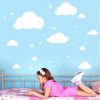 Auf dem Bild ist das Produkt: Wandtattoo Kinderzimmer Wolken Sterne Wandsticker Set – Farbe weiß zum Preis von €22.90 abgebildet.