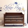 Auf dem Bild ist das Produkt: Wandtattoo Kleiner Prinz mit vielen Sternen Krone, Dekoration Kinderzimmer zum Preis von €22.9 abgebildet.