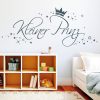 Auf dem Bild ist das Produkt: Wandtattoo Kleiner Prinz mit vielen Sternen Krone, Dekoration Kinderzimmer zum Preis von €22.9 abgebildet.